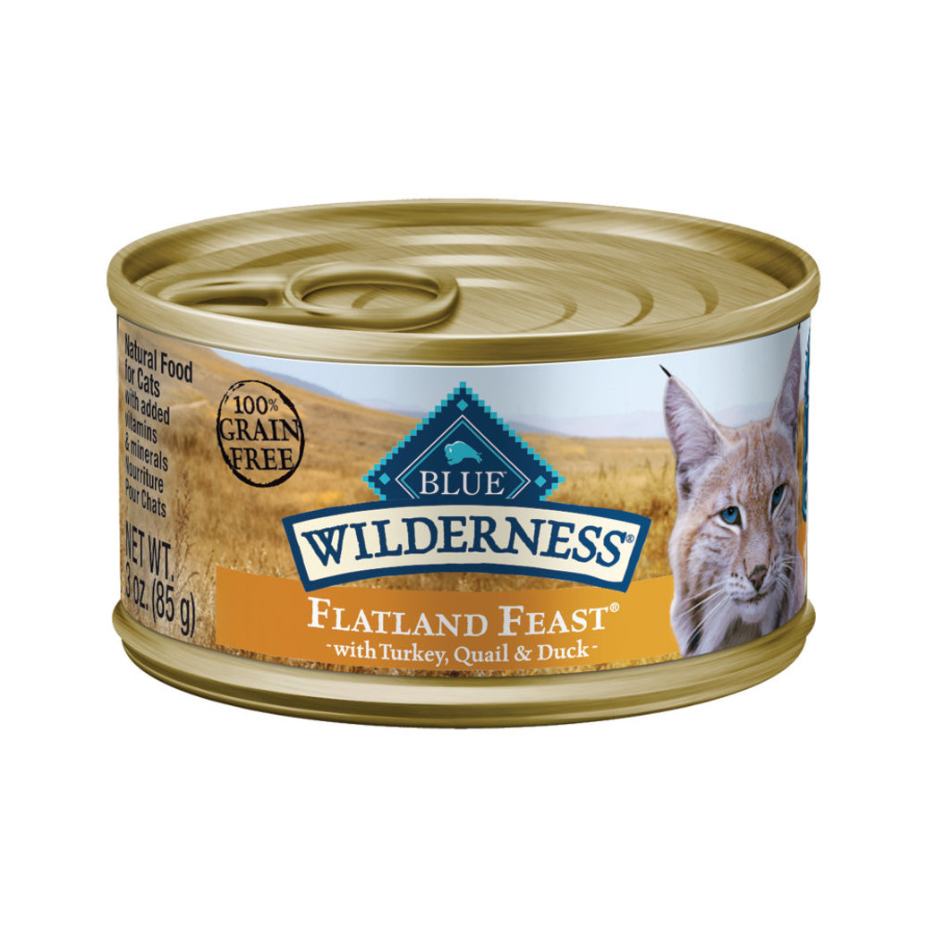 View larger image of Blue Buffalo, Can, Feline Adult Wilderness - Flatland Feast - 85 g - Wet Cat Food