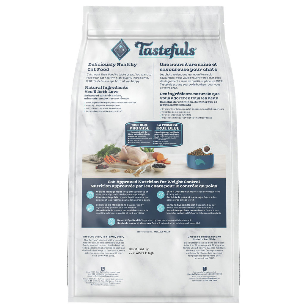 View larger image of Blue Buffalo, Tastefuls Weight Control Natural Adult Dry Cat Food, Chicken & Brown Rice