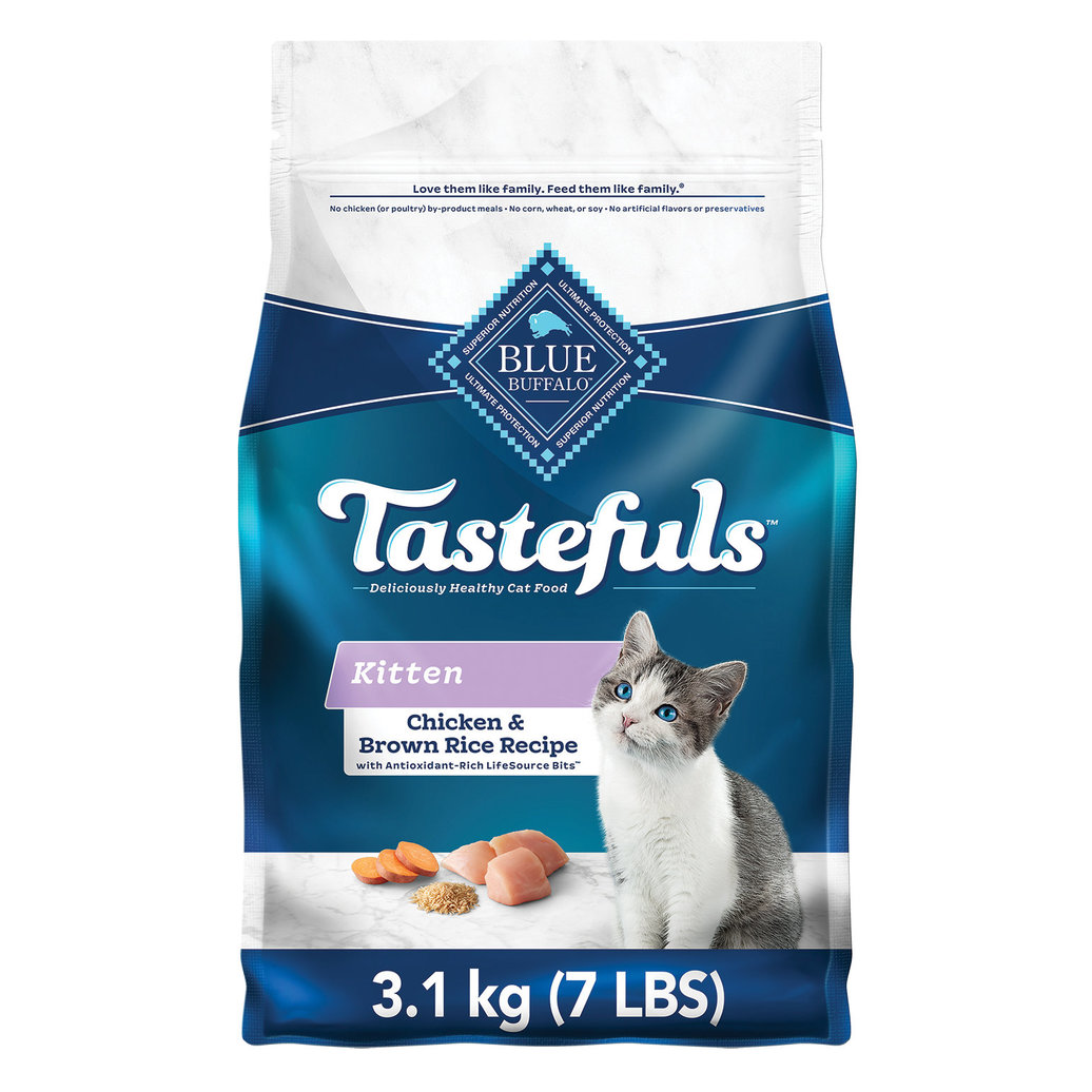 View larger image of Blue Buffalo, Tastefuls Healthy Growth Natural Kitten Dry Cat Food, Chicken & Brown Rice