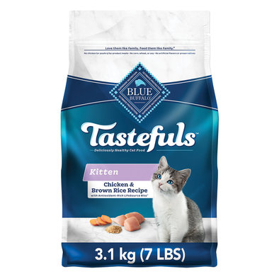 Blue Buffalo, Tastefuls Healthy Growth Natural Kitten Dry Cat Food, Chicken & Brown Rice