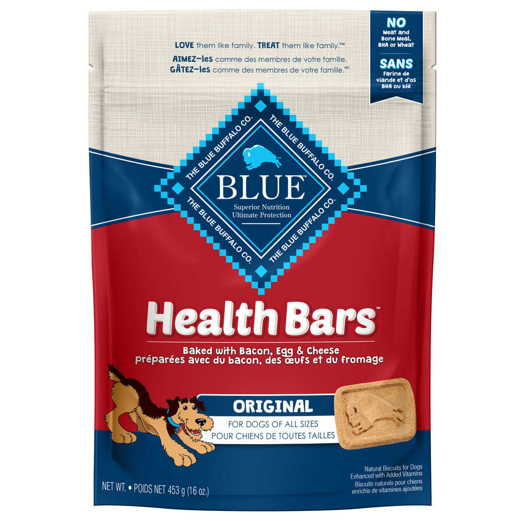 View larger image of Blue Buffalo, Health Bars - Bacon, Egg & Cheese - 453 g - Dog Biscuit