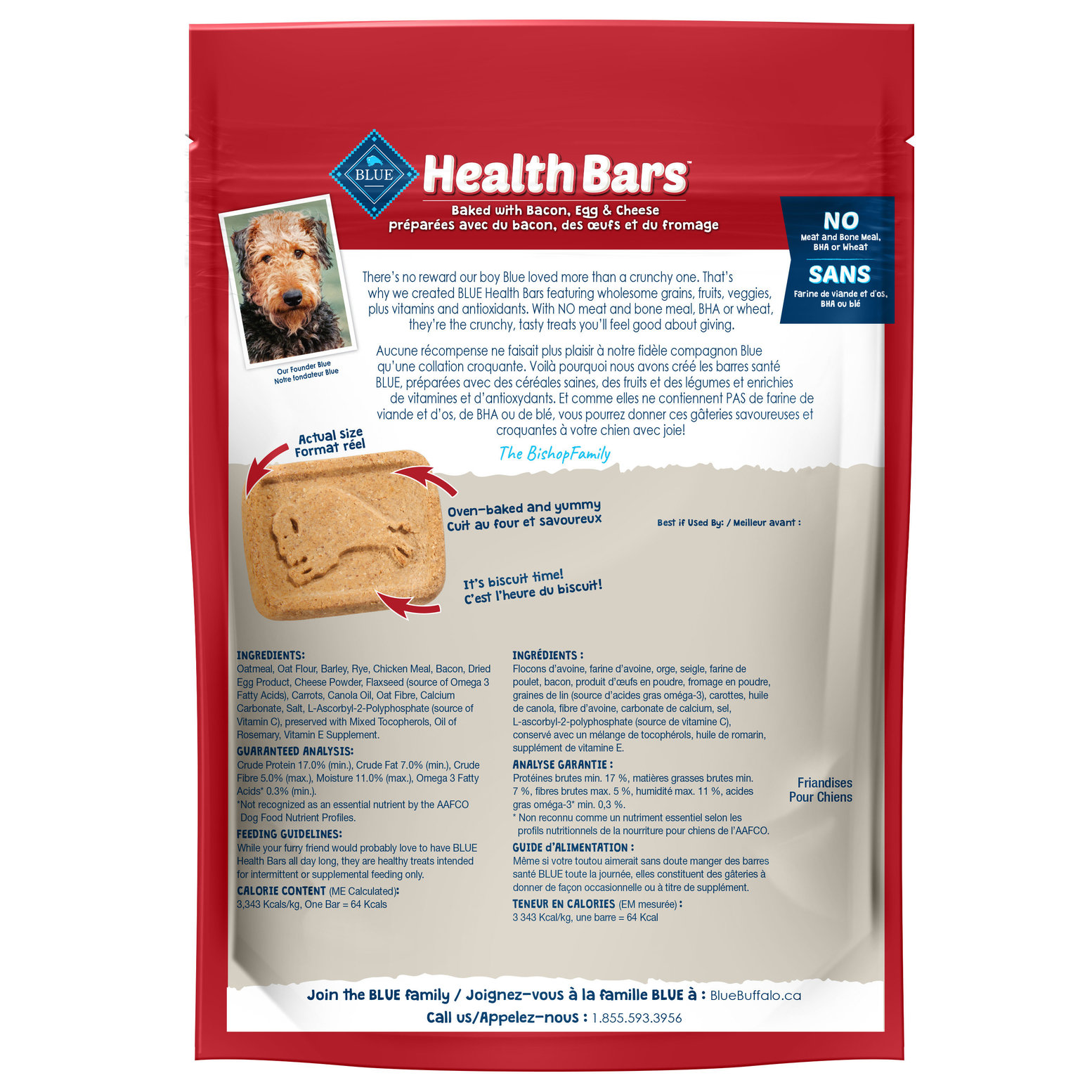 Blue buffalo health clearance bar