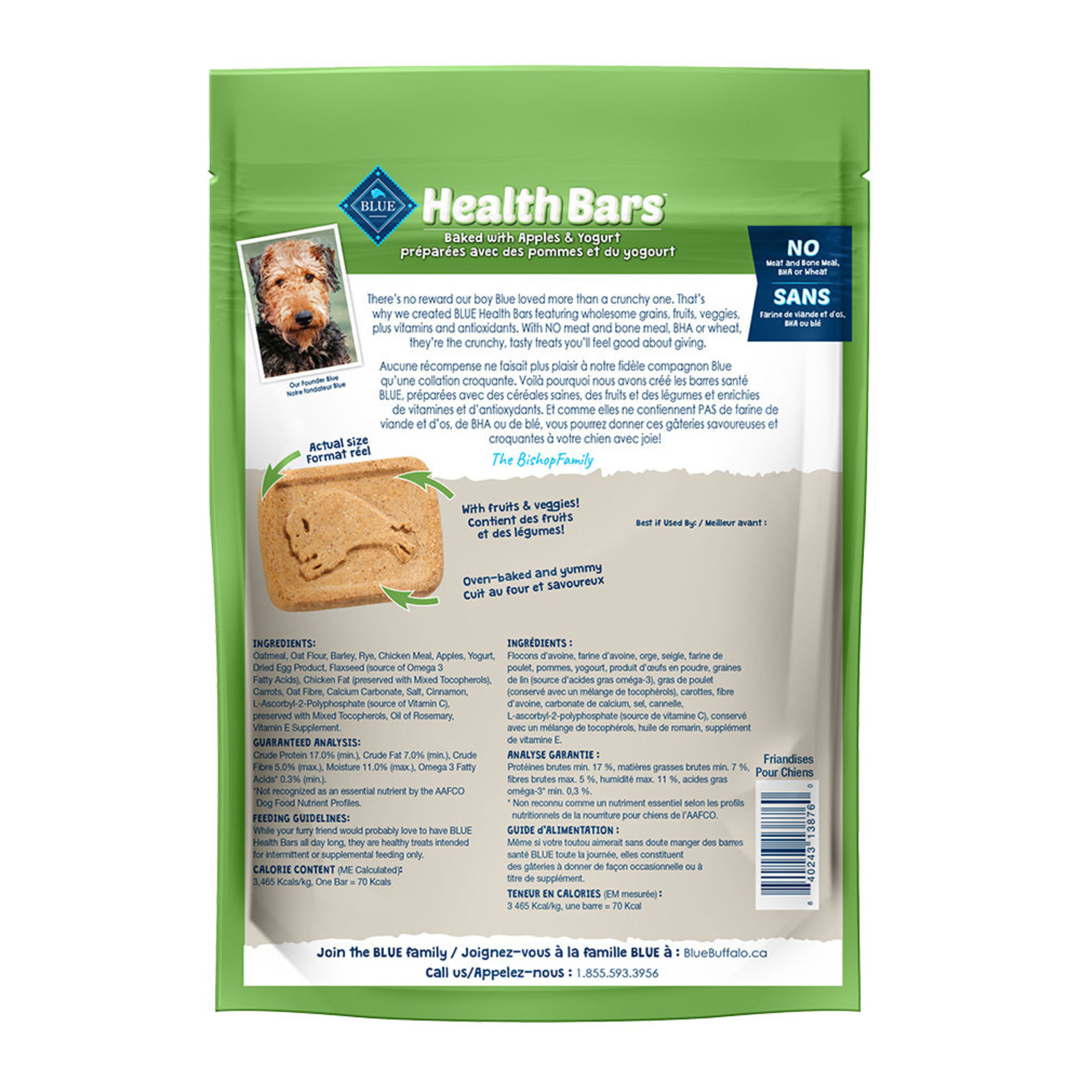 Blue Buffalo Health Bars Baked Chicken Liver 16 oz Ren s Pets