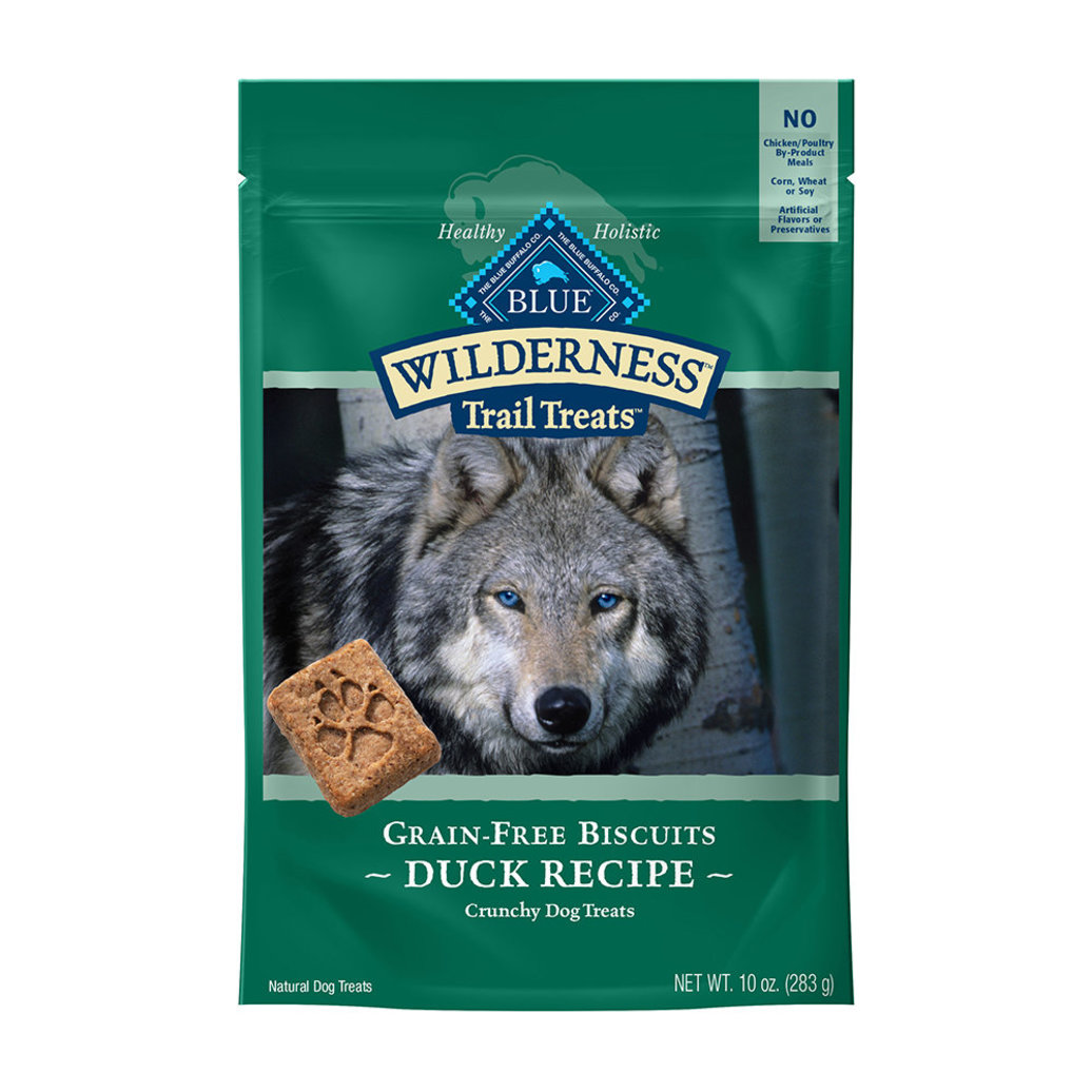 View larger image of Blue Buffalo, Wilderness Duck Biscuits - 10 oz