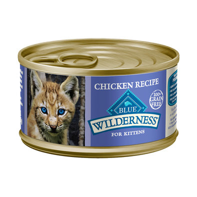 Blue Buffalo, Wilderness, Grain Free Chicken Canned Kitten Food - 85 g - Wet Cat Food