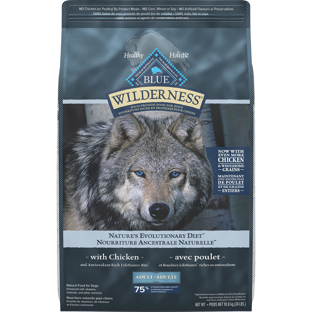 View larger image of Blue Buffalo, Wilderness with More Meat & Wholesome Grains Adult Dog - Chicken