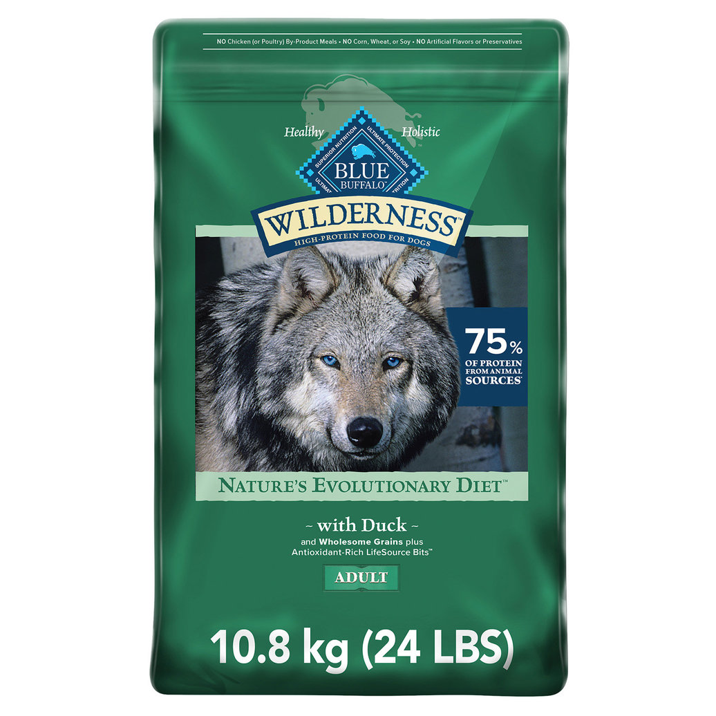 View larger image of Blue Buffalo, Wilderness with More Meat & Wholesome Grains Adult Dog - Duck