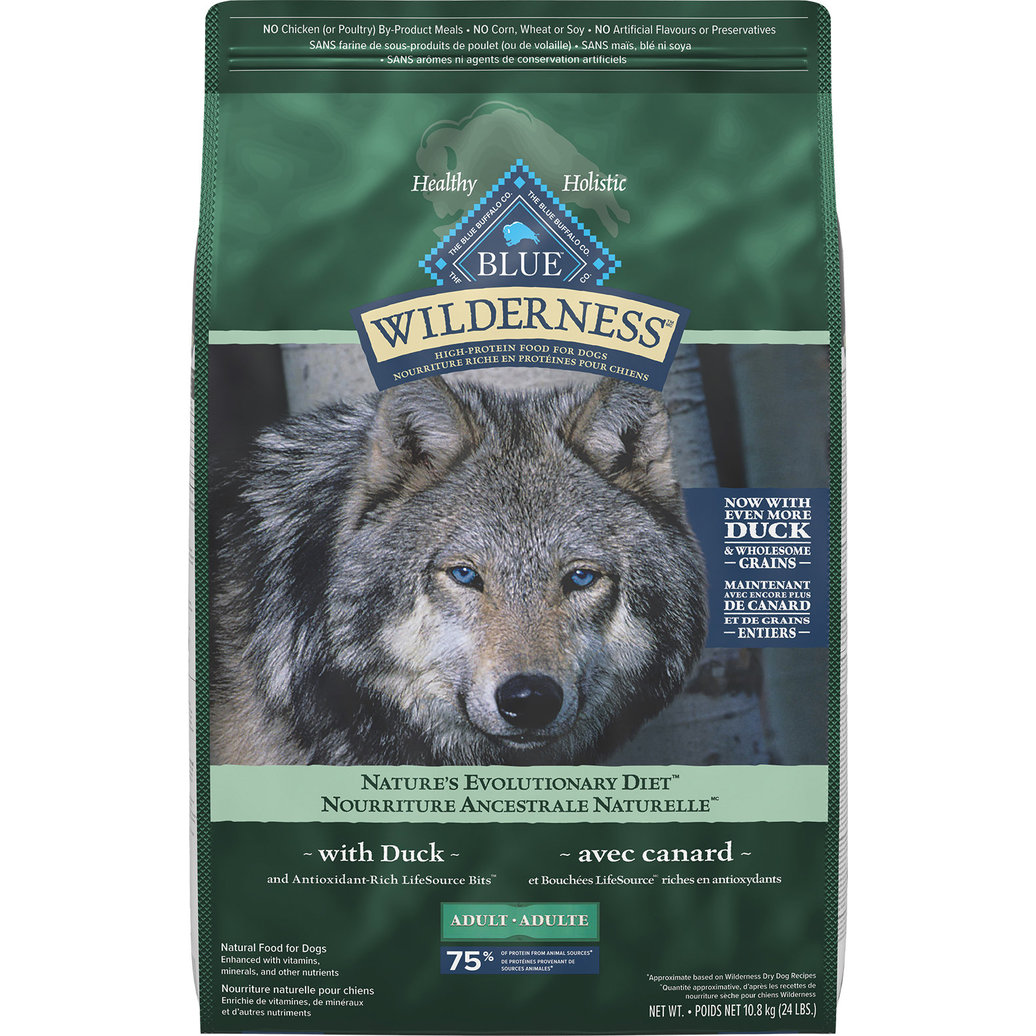 View larger image of Blue Buffalo, Wilderness with More Meat & Wholesome Grains Adult Dog - Duck