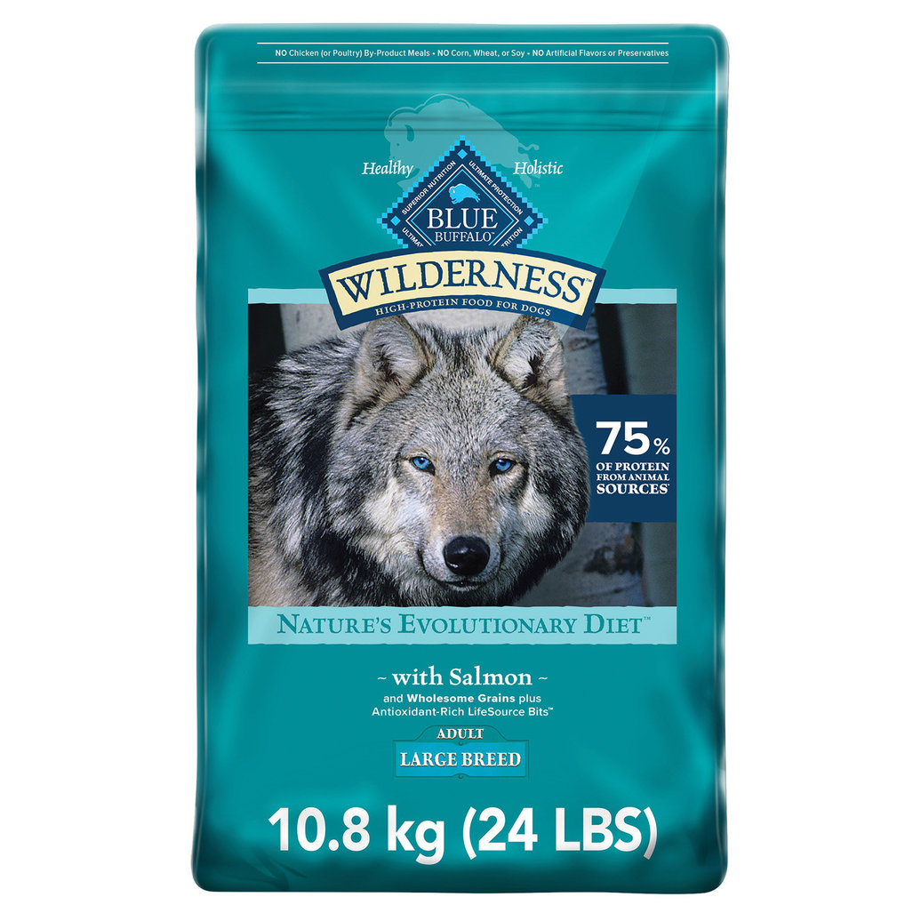 View larger image of Blue Buffalo, Wilderness with More Meat & Wholesome Grains Large Breed Adult Dog - Salmon - Dry Dog 