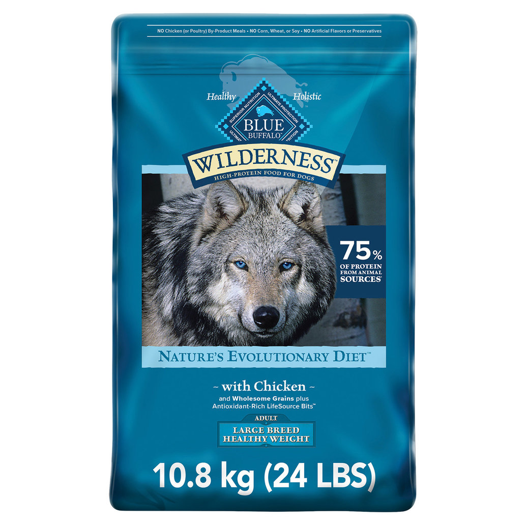 View larger image of Blue Buffalo, Wilderness with More Meat & Wholesome Grains Large Breed Healthy Weight Adult Dog - Ch