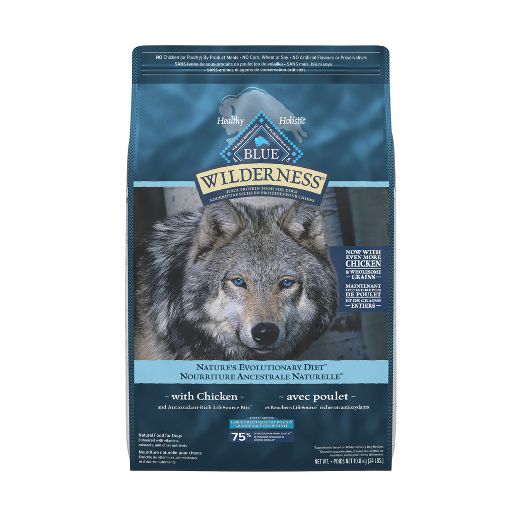 View larger image of Blue Buffalo, Wilderness with More Meat & Wholesome Grains Large Breed Healthy Weight Adult Dog - Ch