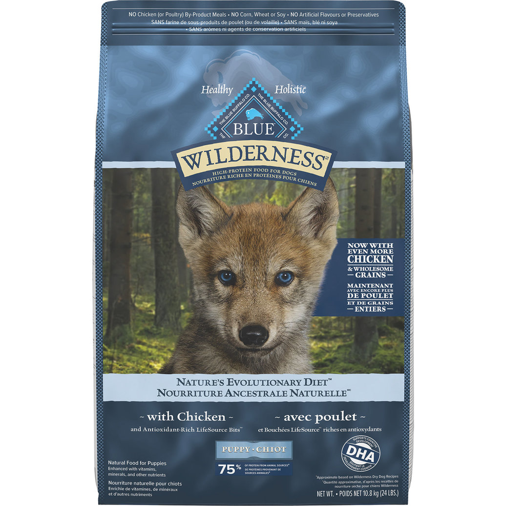 View larger image of Blue Buffalo, Wilderness with More Meat & Wholesome Grains Puppy - Chicken