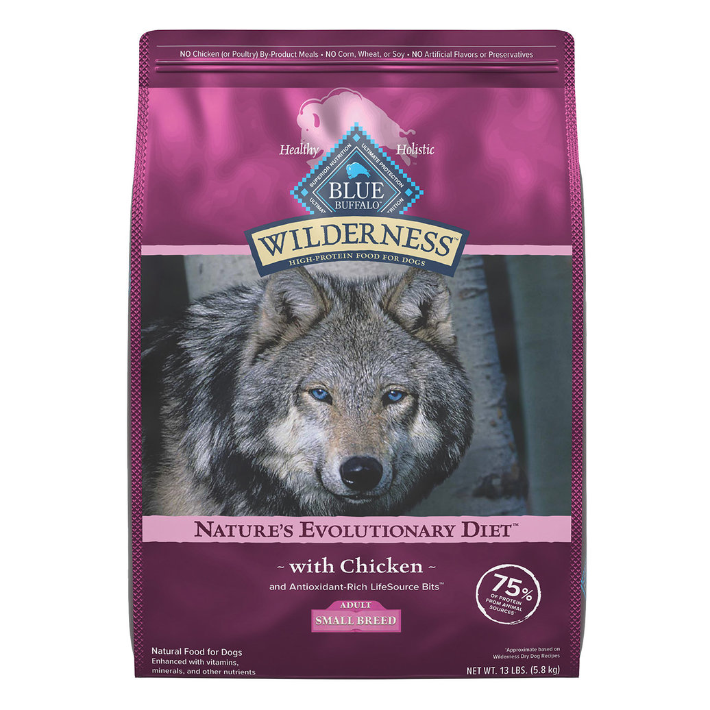 View larger image of Blue Buffalo, Wilderness with More Meat & Wholesome Grains Small Breed Adult Dog - Chicken