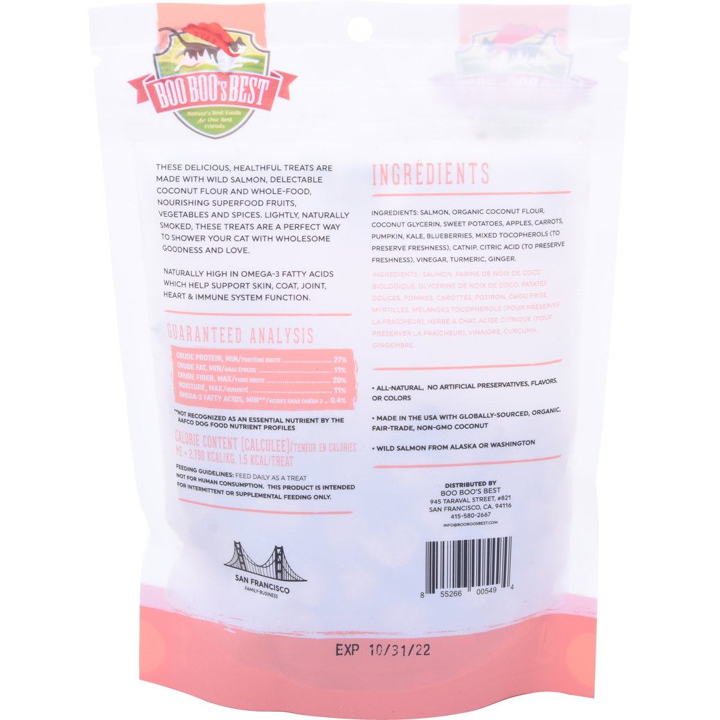 View larger image of Boo Boo Best, Feline Dehydrated Treats - Salmon - 56 g