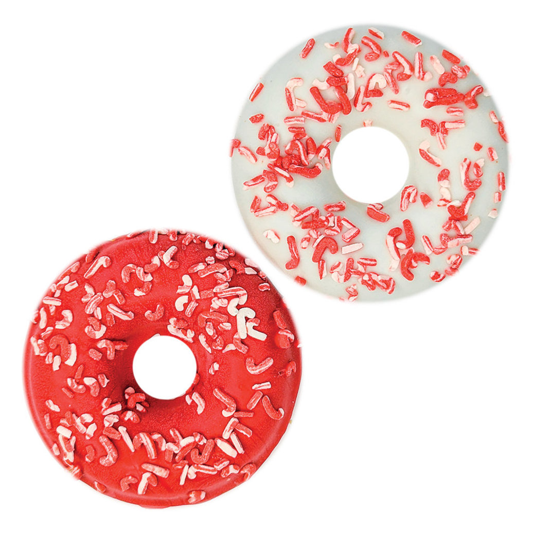View larger image of Bosco & Roxy's, 3D Donuts Candy Cane - Medium - Dog Biscuit