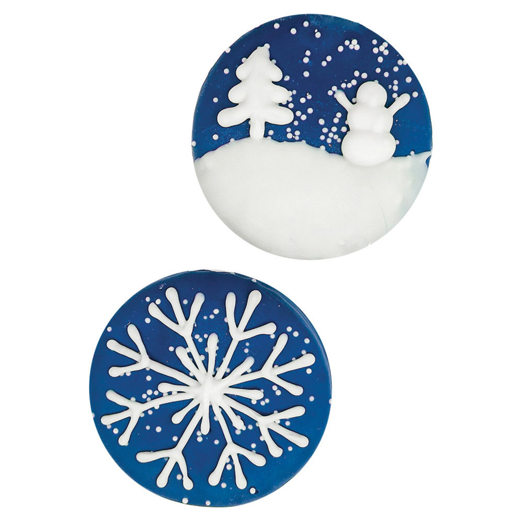 View larger image of Bosco & Roxy's, Snowy Circle - Small - Dog Biscuit