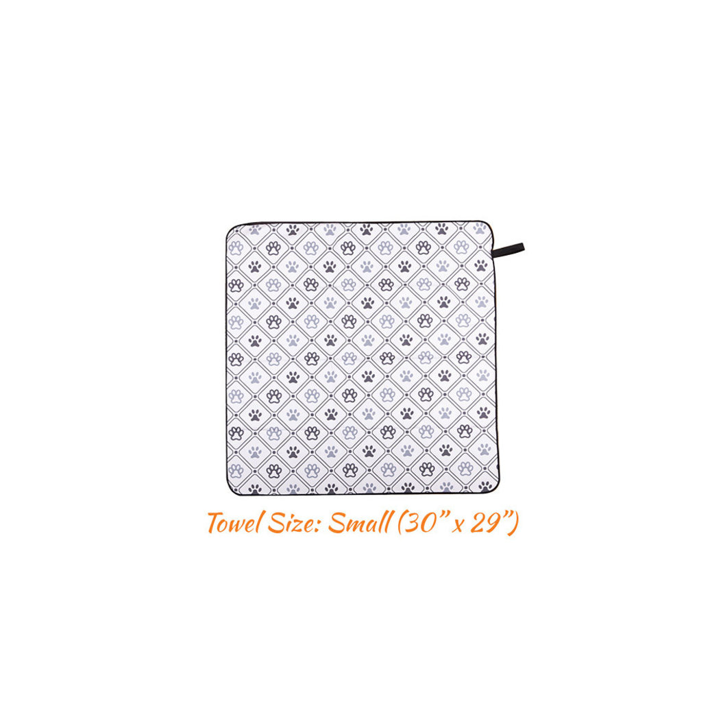 View larger image of BRB Pets, HydroPET Towel - Paw Pattern