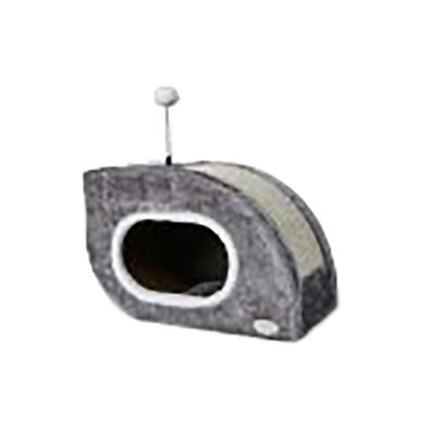 Snail Shelter w/ Scratch and Sisal Top - Grey