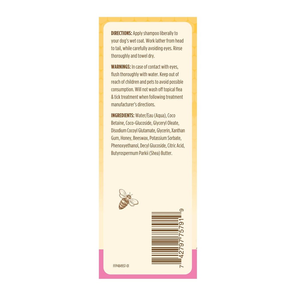 View larger image of Burt's Bees, Hypoallergenic Dog Shampoo - 473 ml