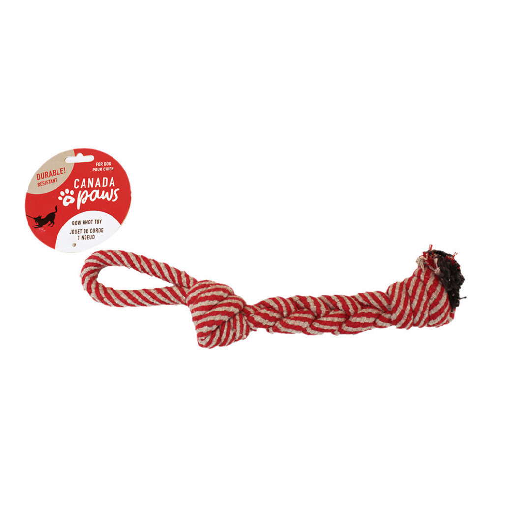 View larger image of Canada Paws, Rope Knot - 10.5" - Tug Dog Toy