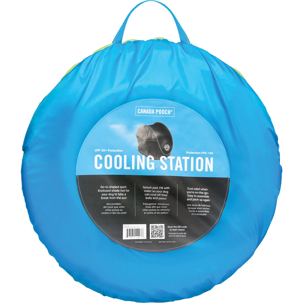 View larger image of Canada Pooch, Chill Seeker Cooling Station with Splash Pad - Blue - Dog Pool