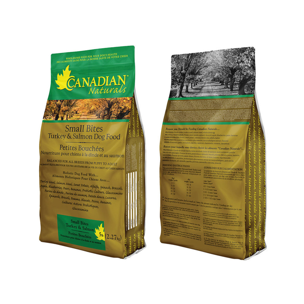 View larger image of Canadian Naturals, Adult - Small Bites - Turkey & Salmon - 13.6 kg - Dry Dog Food