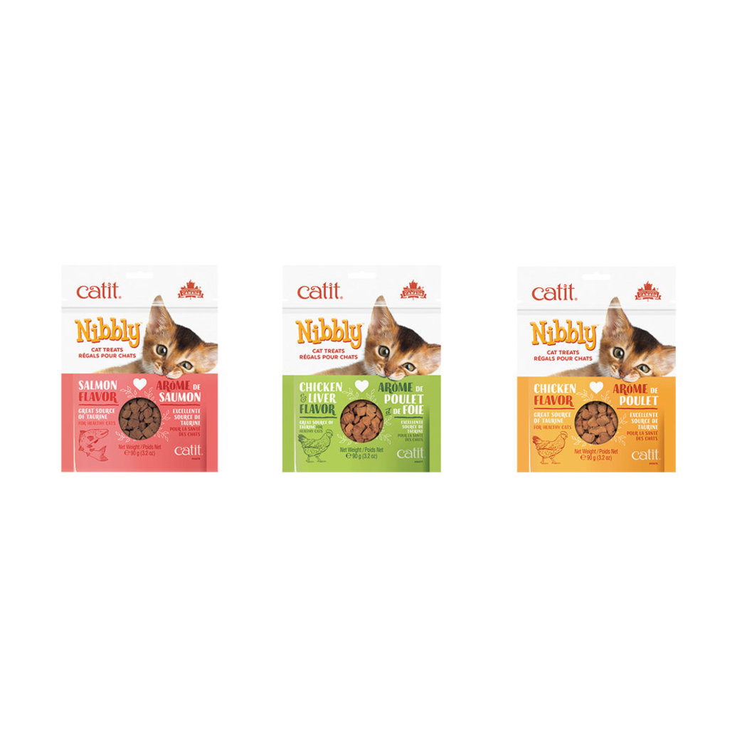 View larger image of Catit, Feline Nibbly Treats - Salmon - 90 g