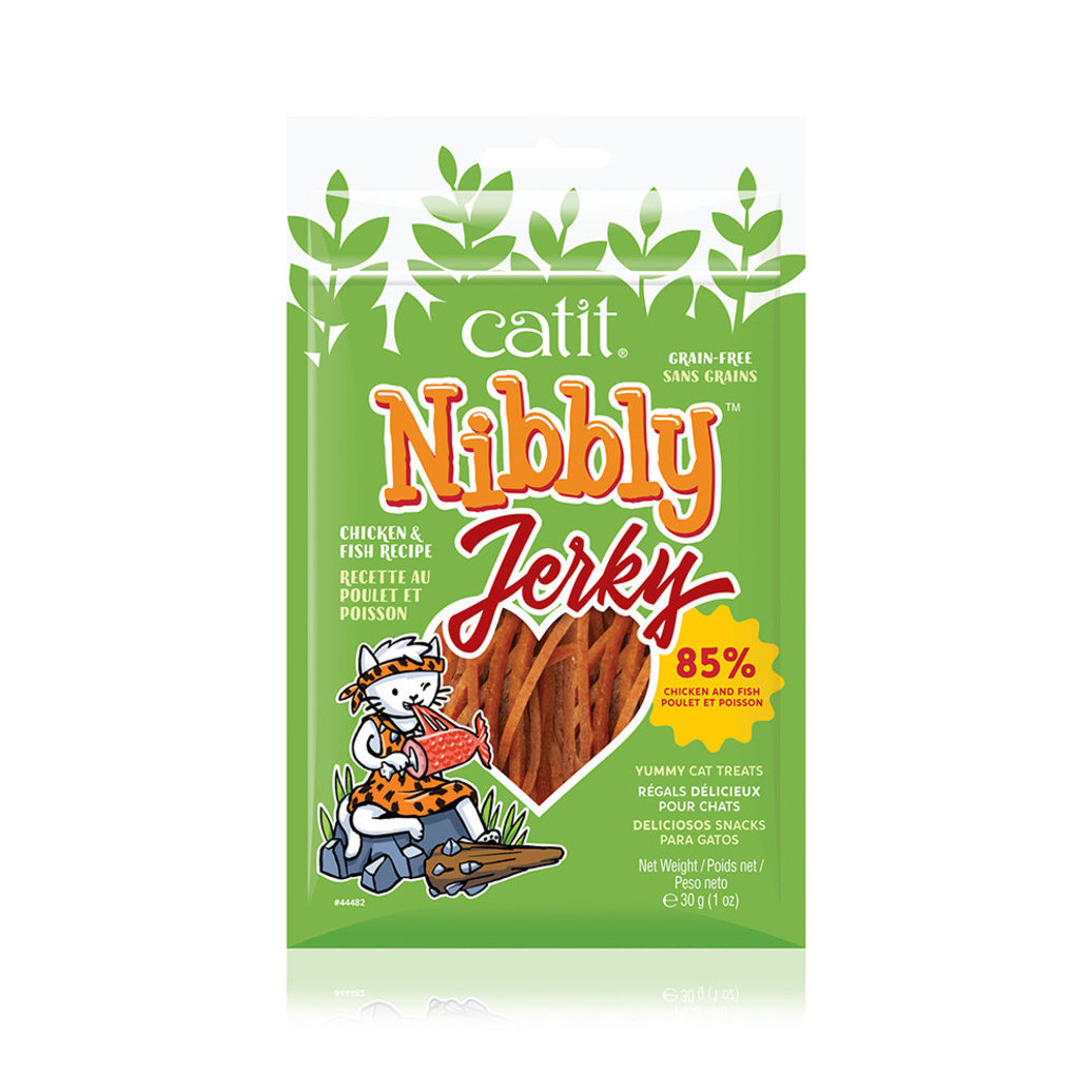 View larger image of Catit, Nibbly Jerky - Chicken & Fish - 30 g