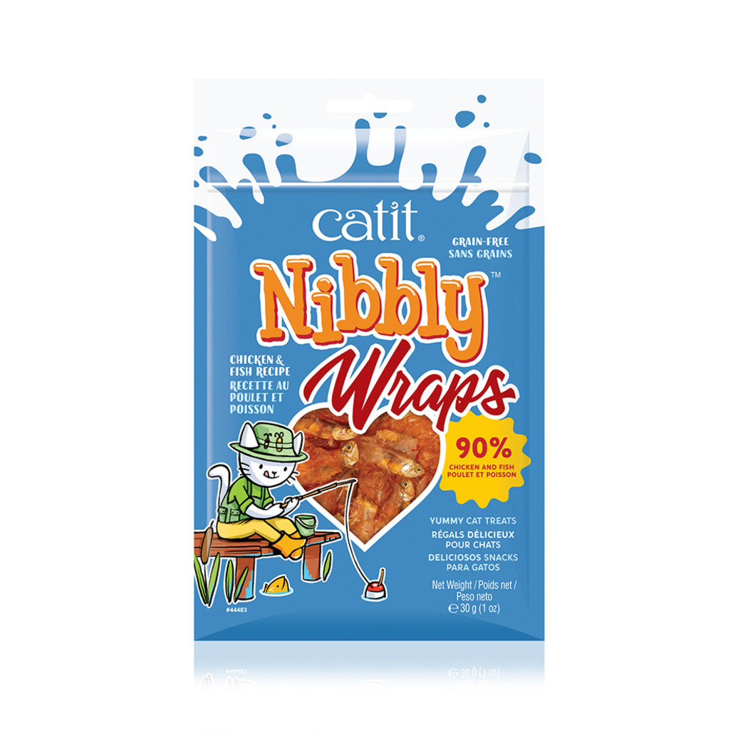 View larger image of Catit, Nibbly Wraps - Chicken & Fish - 30 g