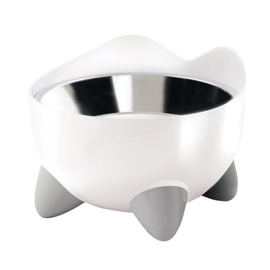 PIXI Bowl, White with Stainless Steel Dish
