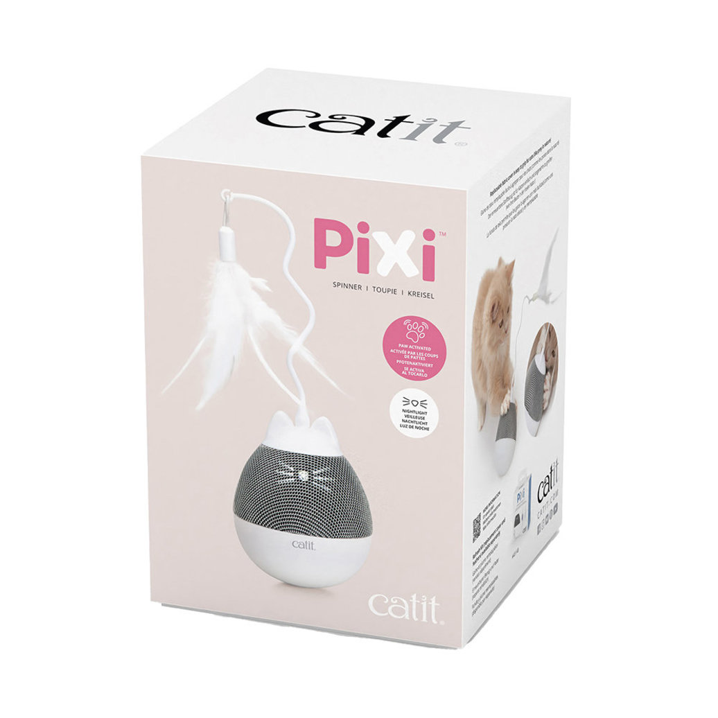 View larger image of Catit, PIXI Spinner, White & Grey