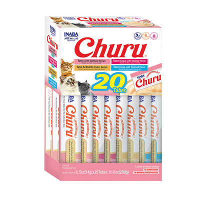 Churu Cat Treats, Variety 20 Tubes - Seafood VP - 14 g x 20
