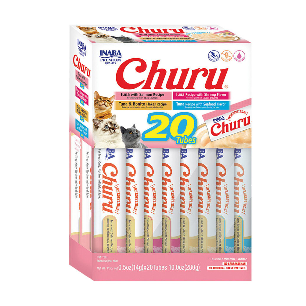 View larger image of Churu Cat Treats, Variety 20 Tubes - Seafood VP - 14 g x 20