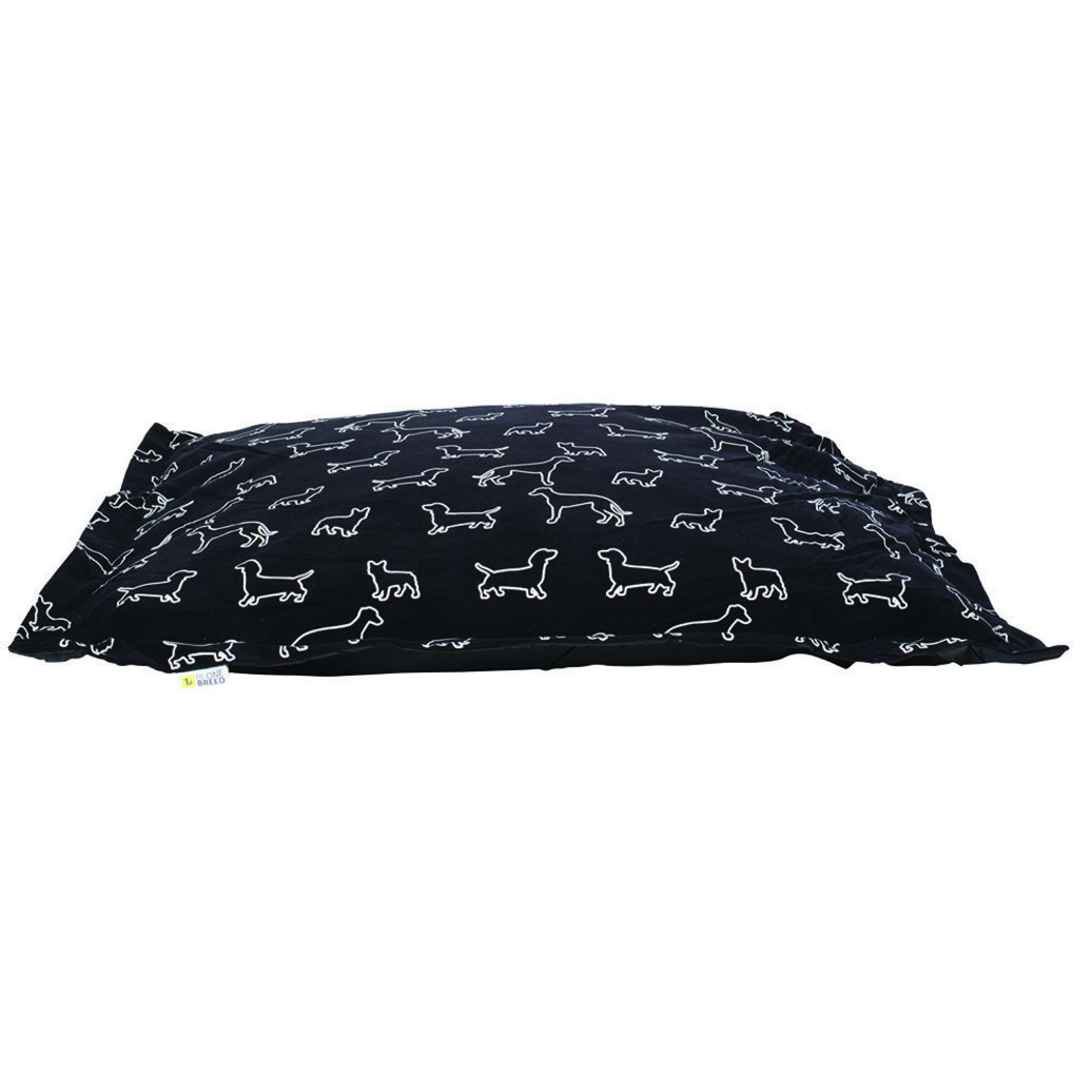 View larger image of Cloud Pillow Cover -  Dogs - Black - Medium