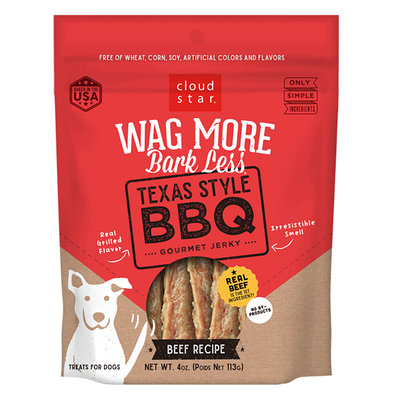 Cloud Star, Wag More Bark Less, Gourmet Jerky - Texas BBQ Grilled Beef - 283 g