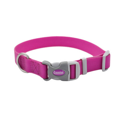  Adjustable Waterproof Collar, Purple, Large - 1" x 18"-26"