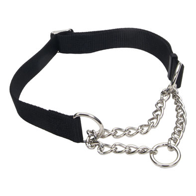 Adjustable Training Collar for Dogs, Black, Medium - 3/4" x 14"-20"