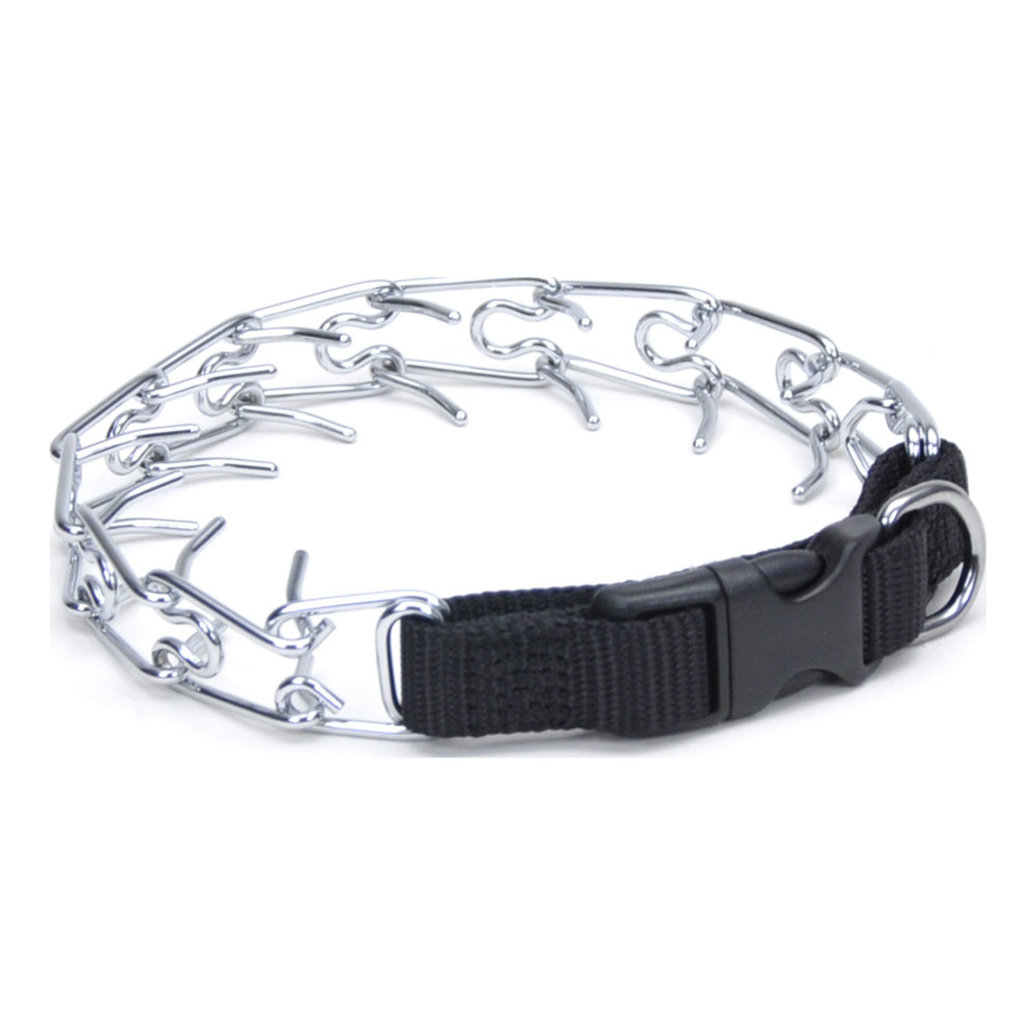 View larger image of Dog Collar - Titan Easy-On Prong - Black -4 mm-22"