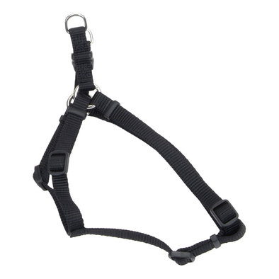 Adjustable Dog Harness, Black, Medium - 3/4" x 20"-30"