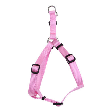 Adjustable Dog Harness, Pink Bright, Extra Small - 3/8" x 12"-18"