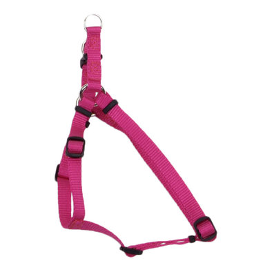 Adjustable Dog Harness, Pink Flamingo, Small - 5/8" x 16-24