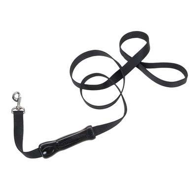 Control Handle Dog Leash, Black, Medium/Large - 1" x 6'