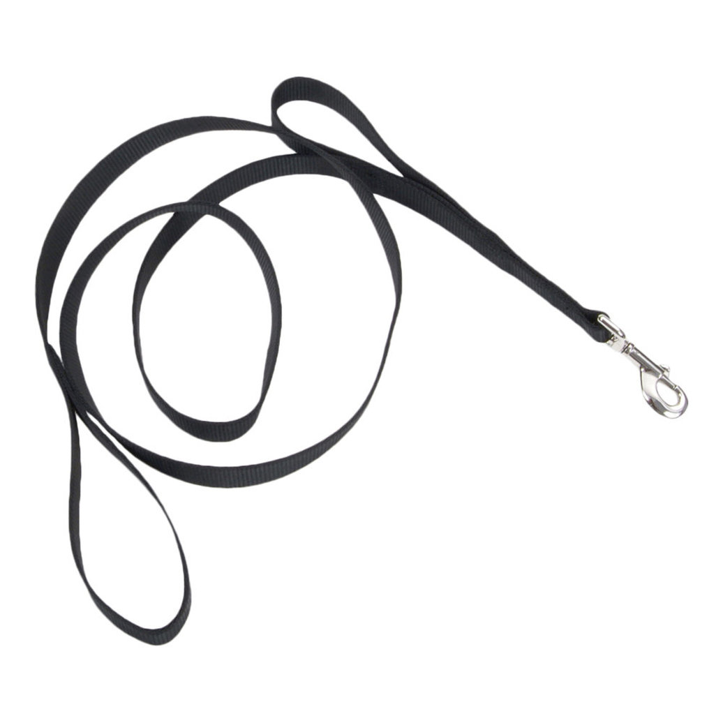 View larger image of Dog Leash - Core with Traffic Loop - Black-1" x 6'