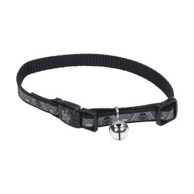 Li'l Pals, Kitten - Safety Collar Black Silk w/Bow - 3/8x8"