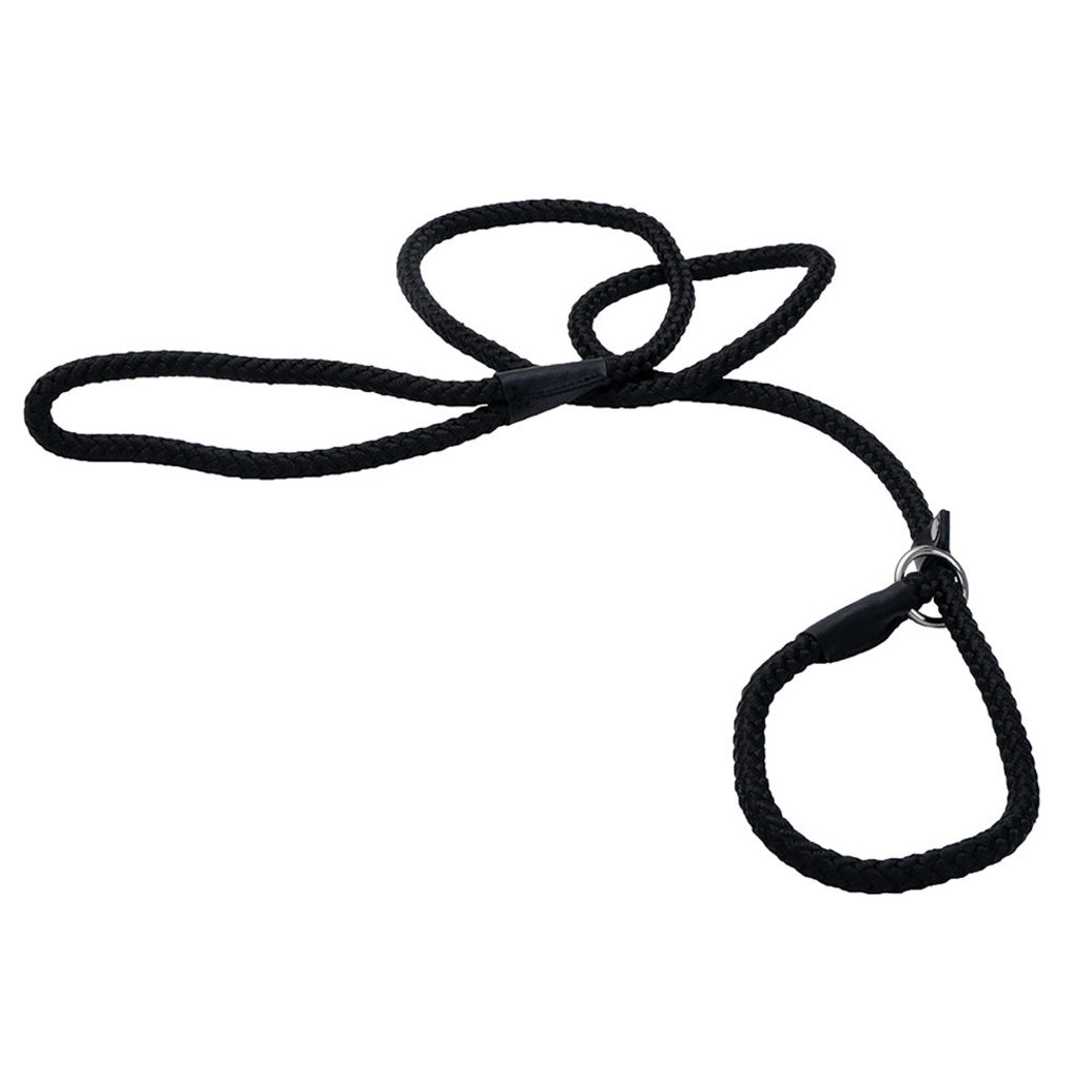 View larger image of Rope Slip Leash, Black, 1/2" x 6'