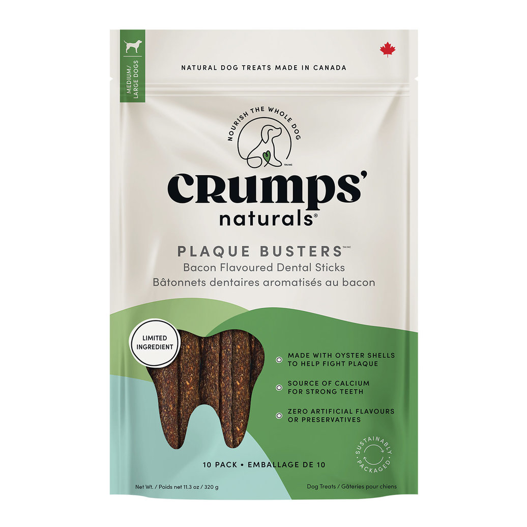 View larger image of Crumps' Naturals, Bacon Style Plaque Busters - 7" - 10pk