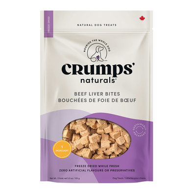 Crumps' Naturals, Freeze Dried Beef Liver Bites