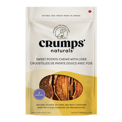 Crumps' Naturals, Sweet Potato Chews with Liver