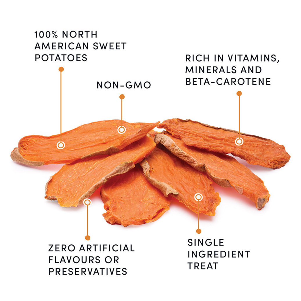 View larger image of Sweet Potato Rawhide Dog Treats - 330 g
