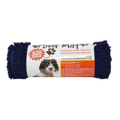 Dirty Paws, Doormat - Blue - 36x26"